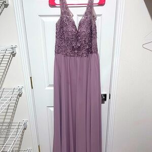 Morilee Bridesmaid dress 21558 desert rose size 12 Mori Lee